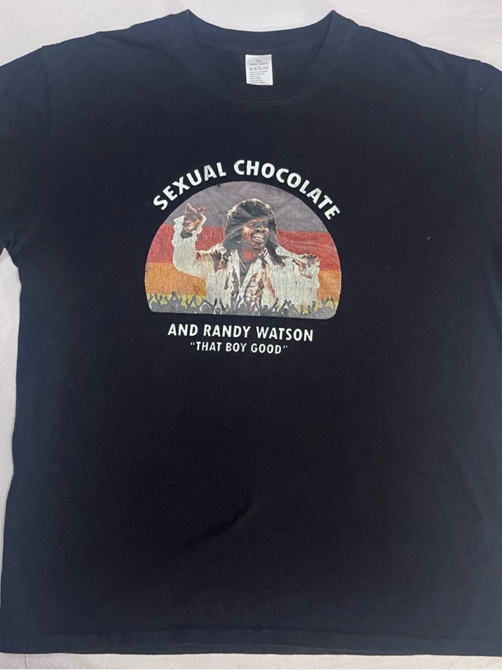 Coming to America Sexual Chocolate & Randy Watson “That Boy Good” XL Tee - Black